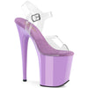 FLAMINGO-808 Plateau Sandaletten Lila | Pleaser