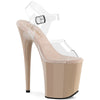 FLAMINGO-808 Plateau Sandaletten Beige | Pleaser