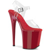 FLAMINGO-808 Plateau Sandaletten Rot | Pleaser