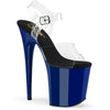 FLAMINGO-808 Plateau Sandaletten - Blau | Pleaser