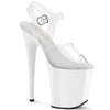 FLAMINGO-808 Plateau Sandaletten Weiß | Pleaser