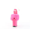 FLAMINGO-808FUR Plateau Sandaletten Pink Lack Kunstfell | Pleaser