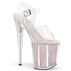 FLAMINGO-808G Plateau Sandaletten Opal Rosa | Pleaser