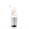 FLAMINGO-808LG Plateau Sandaletten Glitzer | Pleaser
