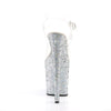 FLAMINGO-808LG Plateau Sandaletten Glitzer | Pleaser