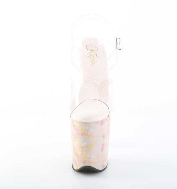 FLAMINGO-808MB Plateau Sandaletten Mehrfarbig Blumenmuster von Pleaser – Ansicht 2