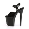 FLAMINGO-808N Plateau Sandaletten - Schwarz | Pleaser