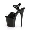 FLAMINGO-808N Plateau Sandaletten Schwarz Lack | Pleaser