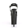 FLAMINGO-808N Plateau Sandaletten - Schwarz | Pleaser