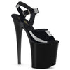 FLAMINGO-808N Plateau Sandaletten - Schwarz | Pleaser