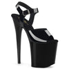 FLAMINGO-808N Plateau Sandaletten Schwarz Lack | Pleaser