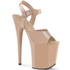 FLAMINGO-808N Plateau Sandaletten - Creme | Pleaser