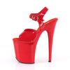 FLAMINGO-808N Plateau Sandaletten Rot Lack | Pleaser