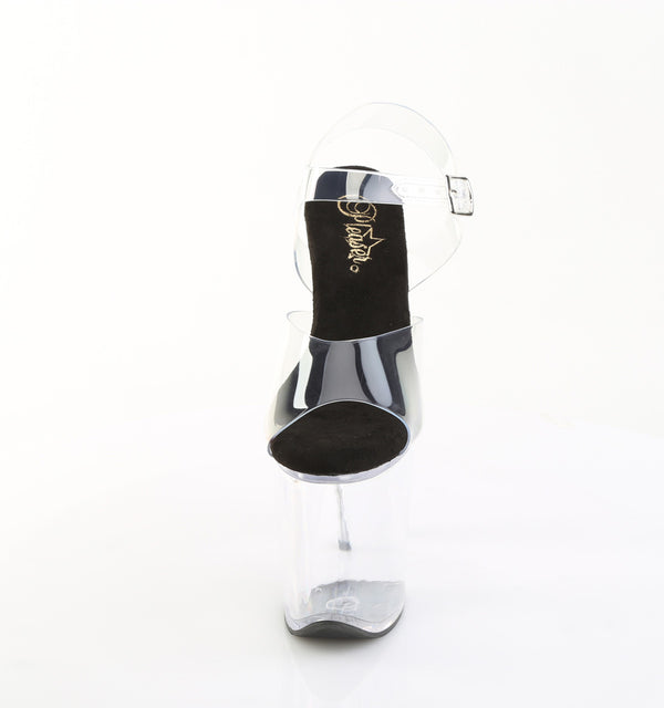 FLAMINGO-808PREM Plateau Sandaletten Transparent von Pleaser – Ansicht 2