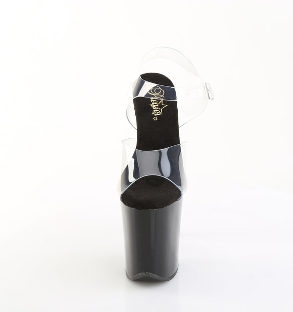 FLAMINGO-808PREM Plateau Sandaletten Schwarz von Pleaser – Ansicht 2