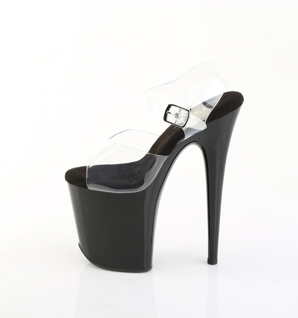 FLAMINGO-808PREM Plateau Sandaletten Schwarz von Pleaser – Ansicht 3