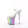 FLAMINGO-808RG-01 Plateau Sandaletten - Regenbogenmuster von Pleaser – Ansicht 3
