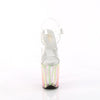 FLAMINGO-808RG-03 Plateau Sandaletten - Regenbogenmuster Glow von Pleaser – Ansicht 2
