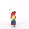FLAMINGO-808RG-04 Plateau Sandaletten - Regenbogenmuster von Pleaser – Ansicht 4