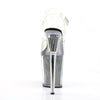 FLAMINGO-808SRS Plateau Sandaletten Silber Strass | Pleaser
