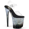 FLAMINGO-808SS Plateau Sandaletten Schwarz | Pleaser