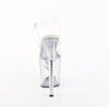 FLAMINGO-808TDRS Plateau Sandaletten Transparent Strass von Pleaser – Ansicht 4