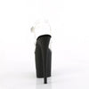 FLAMINGO-808TGRS Plateau Sandaletten Schwarz Matt | Pleaser