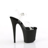 FLAMINGO-808TGRS Plateau Sandaletten Schwarz Matt | Pleaser