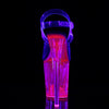 FLAMINGO-808UVT Plateau Sandaletten Hot Pink UV von Pleaser – Ansicht 4