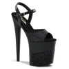 FLAMINGO-809-2G Plateau Sandaletten Schwarz | Pleaser