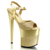 FLAMINGO-809-2G Plateau Sandaletten Gold | Pleaser