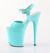 FLAMINGO-809 Plateau Sandaletten Türkis von Pleaser – Ansicht 3