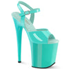 FLAMINGO-809 Plateau Sandaletten Türkis von Pleaser