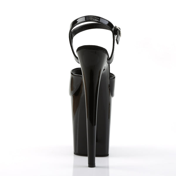 FLAMINGO-809 Plateau Sandaletten Schwarz Lack | Pleaser