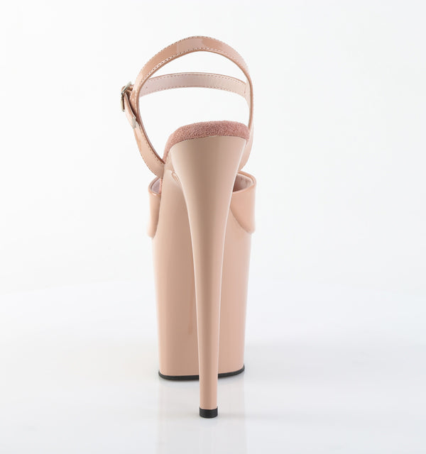 FLAMINGO-809 Plateau Sandaletten Beige von Pleaser – Ansicht 4