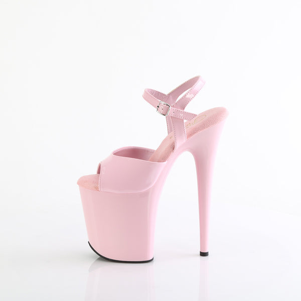 FLAMINGO-809 Plateau Sandaletten Rosa Lack | Pleaser
