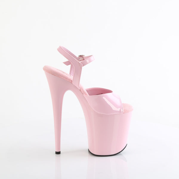 FLAMINGO-809 Plateau Sandaletten Rosa Lack | Pleaser