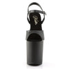 FLAMINGO-809 Plateau Sandaletten Schwarz Matt | Pleaser