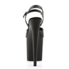 FLAMINGO-809 Plateau Sandaletten Schwarz Matt | Pleaser
