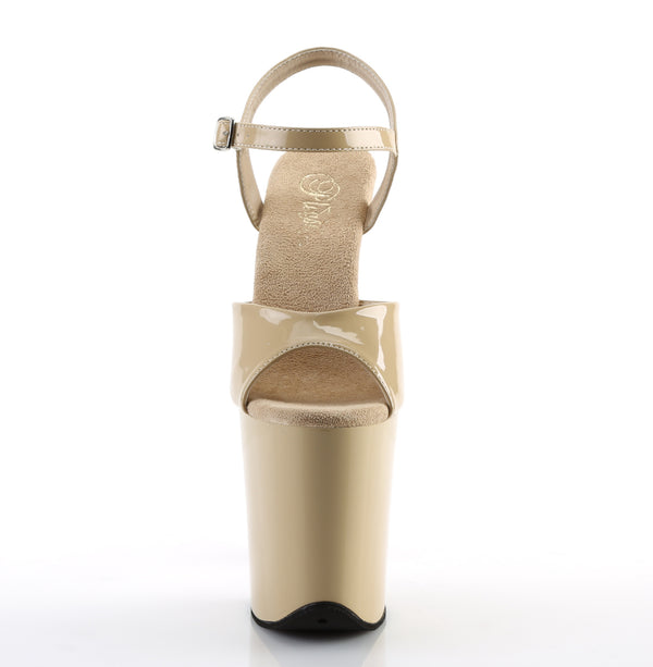 FLAMINGO-809 Plateau Sandaletten Beige Beige | Pleaser