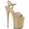 FLAMINGO-809 Plateau Sandaletten Creme | Pleaser