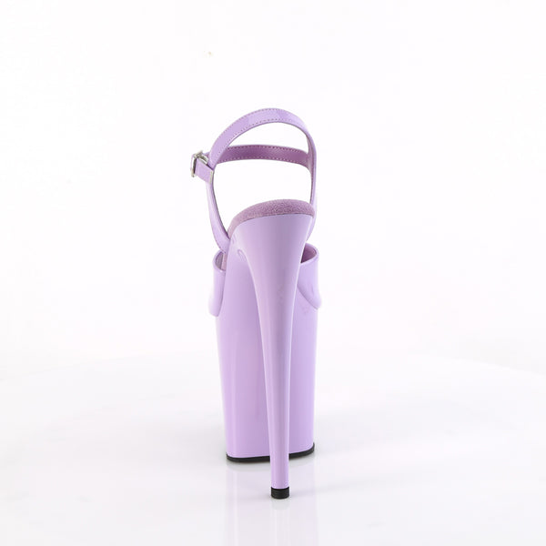 FLAMINGO-809 Plateau Sandaletten Lila Lack | Pleaser