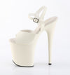 FLAMINGO-809 Plateau Sandaletten Weiß von Pleaser – Ansicht 3
