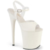 FLAMINGO-809 Plateau Sandaletten Weiß | Pleaser