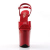 FLAMINGO-809 Plateau Sandaletten Rot Lack | Pleaser