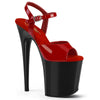 FLAMINGO-809 High Heels Sandaletten - Rot/Schwarz | Pleaser