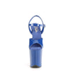 FLAMINGO-809 Plateau Sandaletten Blau Lack | Pleaser