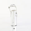 FLAMINGO-809 Plateau Sandaletten Silber Chrom | Pleaser