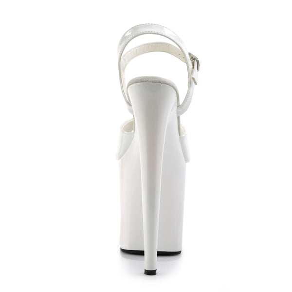 FLAMINGO-809 Plateau Sandaletten Weiß | Pleaser