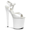 FLAMINGO-809 Plateau Sandaletten Weiß | Pleaser